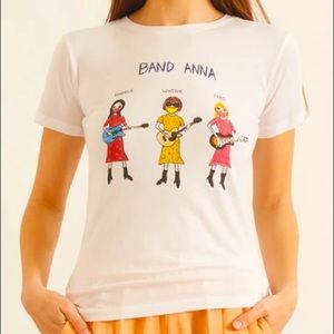 NWOT Anthropologie U.P.  Band Anna Graphic Tee